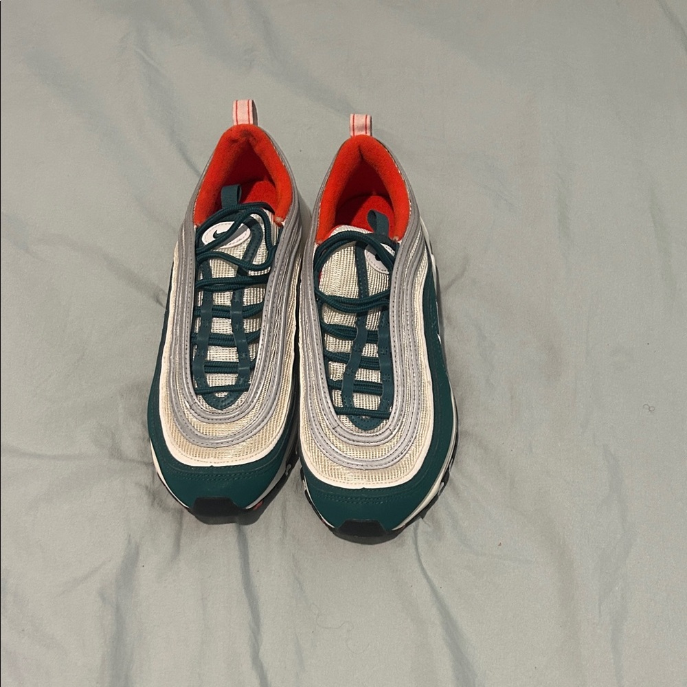 Nike Kids Teal and White Sneakers